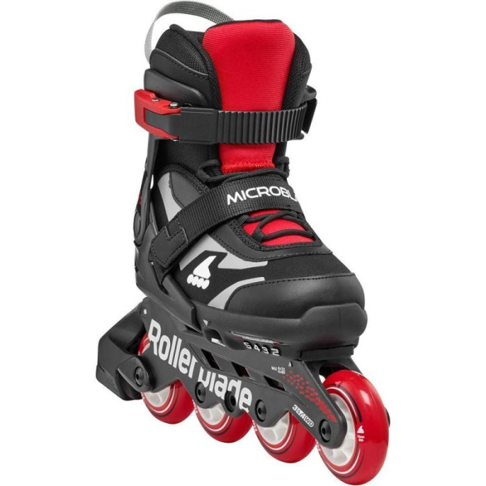 Дитячі розсувні ролики Rollerblade Microblade Чорно-Червоні 28-32
