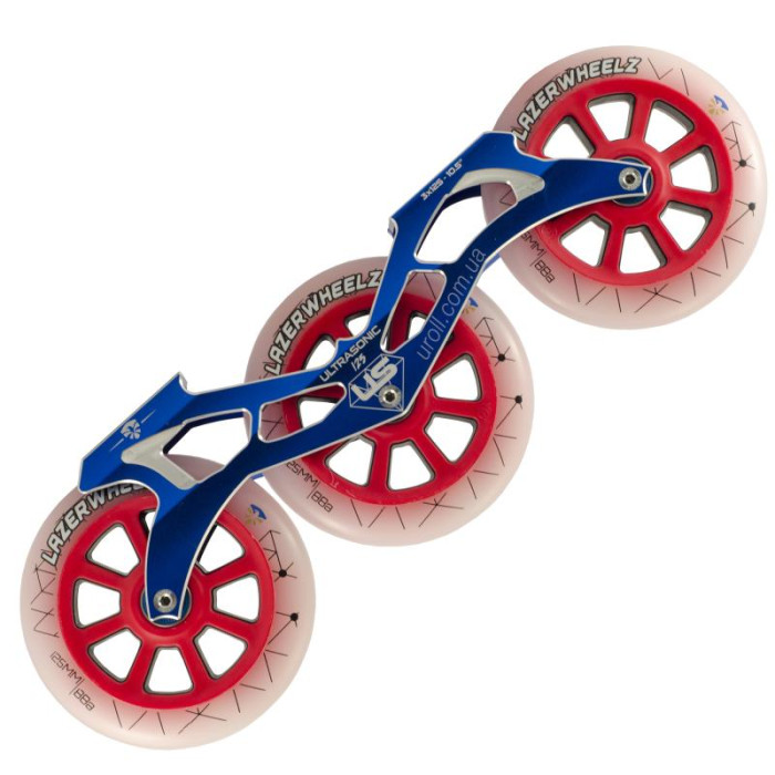 Сет FE Ultrasonic Black + Lazerwheels Red 88A 125 mm