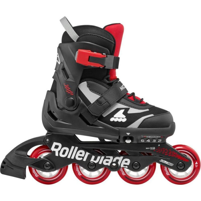 Дитячі розсувні ролики Rollerblade Microblade Чорно-Червоні 28-32