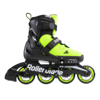 Дитячі роликові ковзани Rollerblade Microblade SE Black/Lime 28-32 розмір
