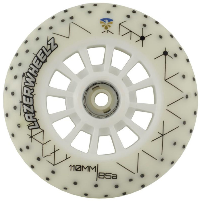 Светящиеся колеса с кремниевыми вставками Flying Eagle Lazerwheels Whitefire - 3 шт