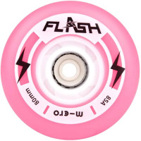 Cветящиеся LED колеса Micro Flash розовые 76 mm