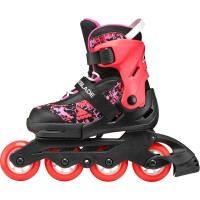 Раздвижные детские ролики Rollerblade Microblade SL размер 36,5-40,5 черно-красные