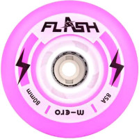 Cветящиеся LED колеса Micro Flash фиолетовые 80 mm