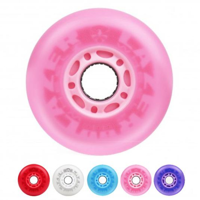 LED колеса FE Lazerwheelz Pink 72 mm