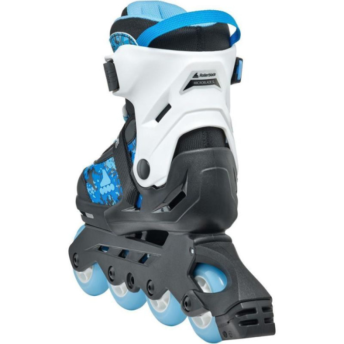 Розсувні дитячі ролики Rollerblade Microblade SL розмір 33-36,5 чорно-блакитні