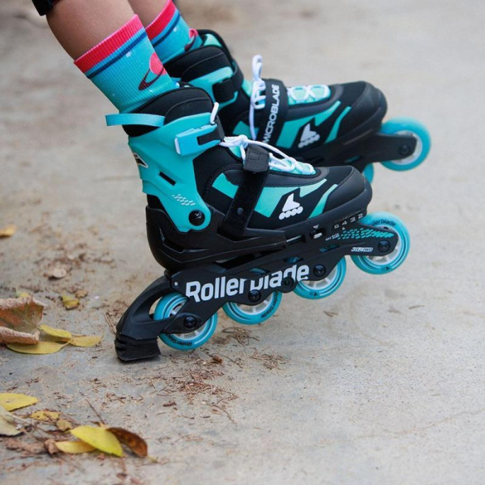 Дитячі розсувні ролики Rollerblade Microblade Бірюзові 28-32