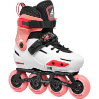 Фрискейт ролики для девочки Rollerblade Apex platinum-coral 29-32 размера