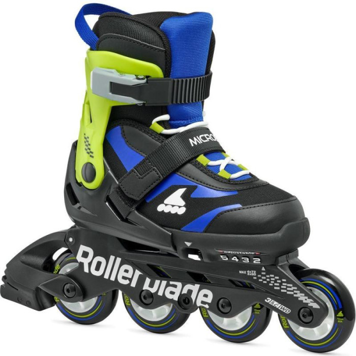 Дитячі розсувні ролики Rollerblade Microblade Синьо-салатові 28-32