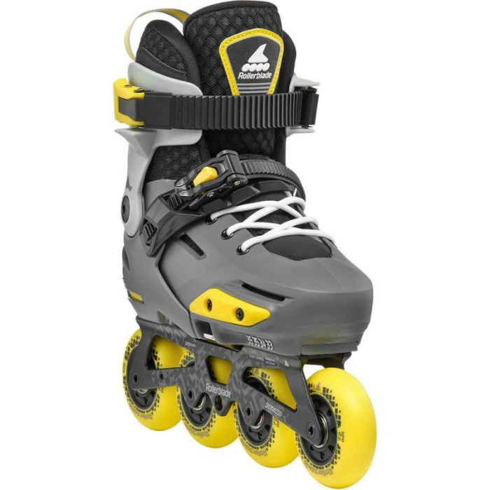 Дитячі фрискейт ролики Rollerblade Apex сіро-жовті 29-32 розміри