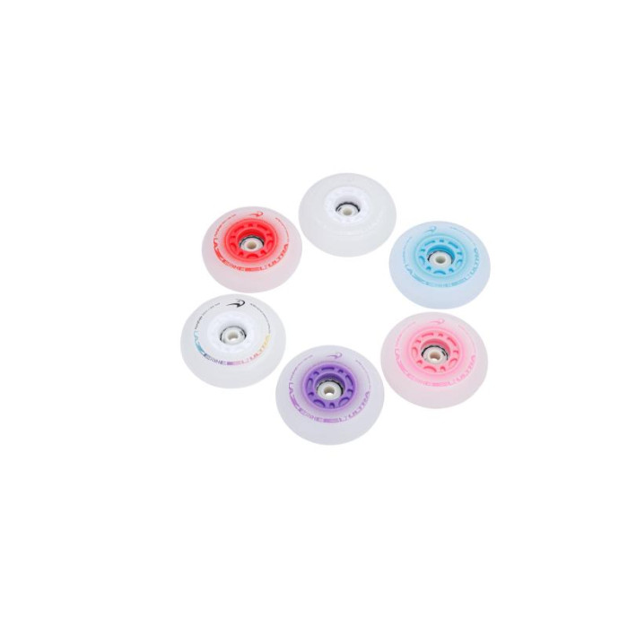 Светящиеся колеса FE Lazerwheels Ultra Pink 80 мм