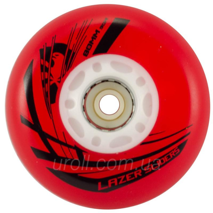 Светящиеся колеса для роликов Flying Eagle Lazer Sliders Red