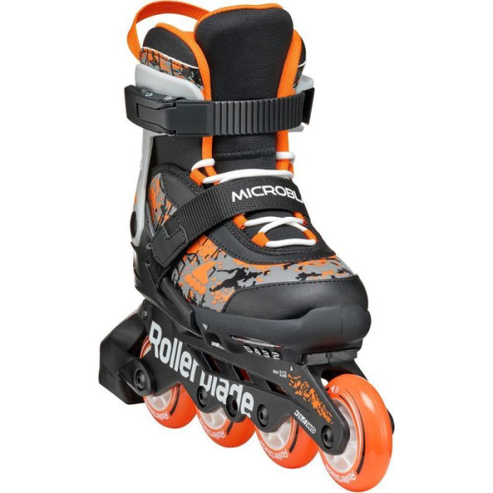 Розсувні дитячі ролики Rollerblade Microblade SL розмір 28-32 чорно-жовтогарячі