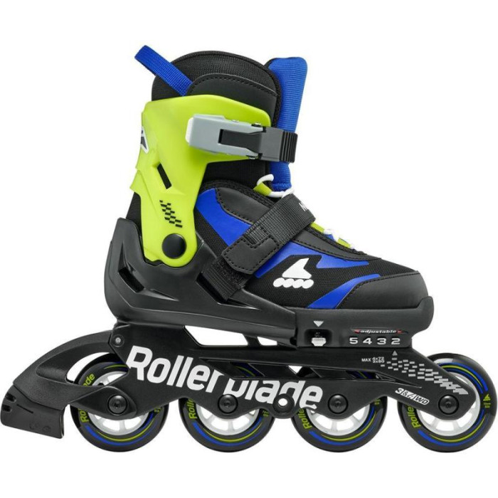 Дитячі розсувні ролики Rollerblade Microblade Синьо-салатові 28-32