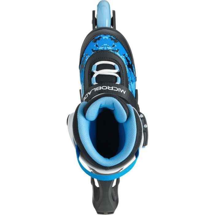 Розсувні дитячі ролики Rollerblade Microblade SL розмір 33-36,5 чорно-блакитні