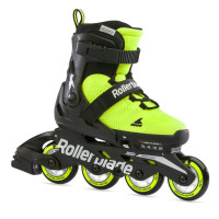 Дитячі роликові ковзани Rollerblade Microblade SE Black/Lime 28-32 розмір