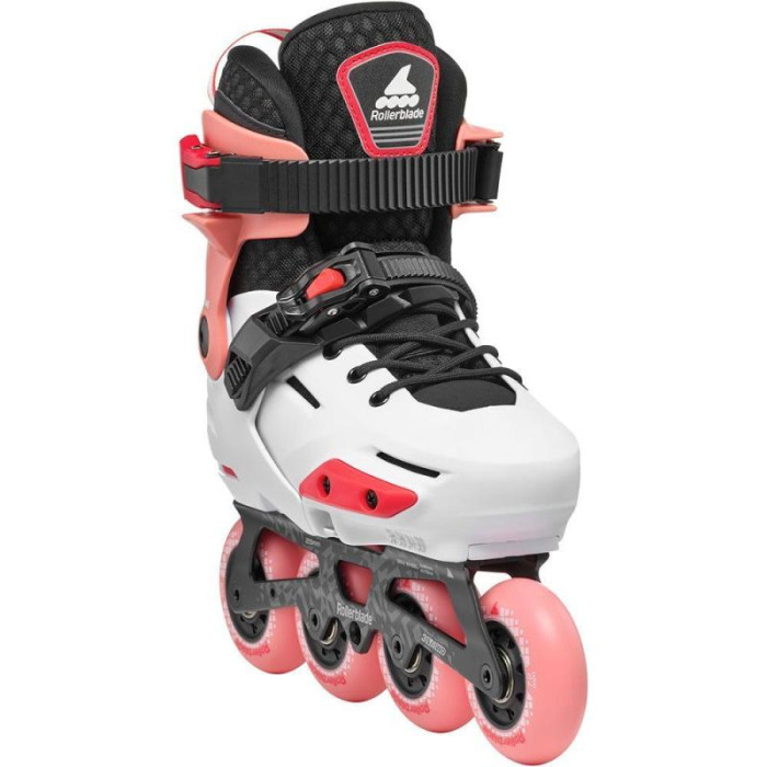 Фріскейт ролики для дівчинки Rollerblade Apex platinum-coral 29-32 розміру