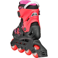 Раздвижные детские ролики Rollerblade Microblade SL размер 36,5-40,5 черно-красные