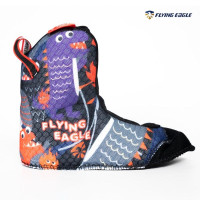 Детские раздвижные ролики Flying Eagle L8 Lumafly черные размер 27-31