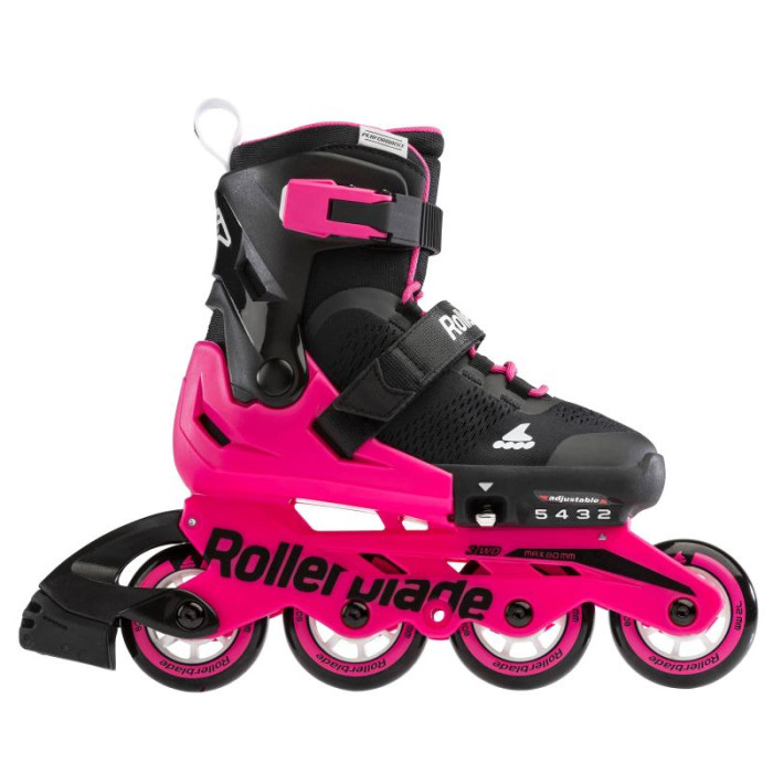 Дитячі розсувні ролики Rollerblade Microblade G Neon Pink для дівчаток 28-32