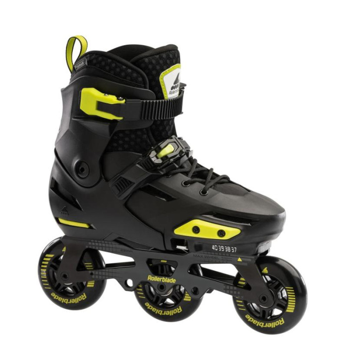 Дитячі фрискейт ролики Rollerblade Apex 3WD black-lime розмір 29-32