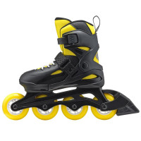 Дитячі розсувні ролики Rollerblade Fury black-yellow 2023 36.5-40.5
