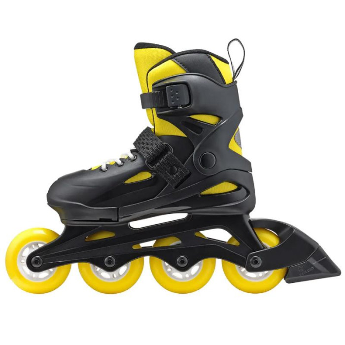 Дитячі розсувні ролики Rollerblade Fury black-yellow 2023 36.5-40.5