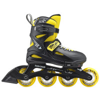 Дитячі розсувні ролики Rollerblade Fury black-yellow 2023 36.5-40.5