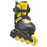 Дитячі розсувні ролики Rollerblade Fury black-yellow 2023 36.5-40.5