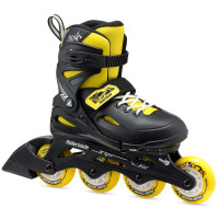 Дитячі розсувні ролики Rollerblade Fury black-yellow 2023 36.5-40.5