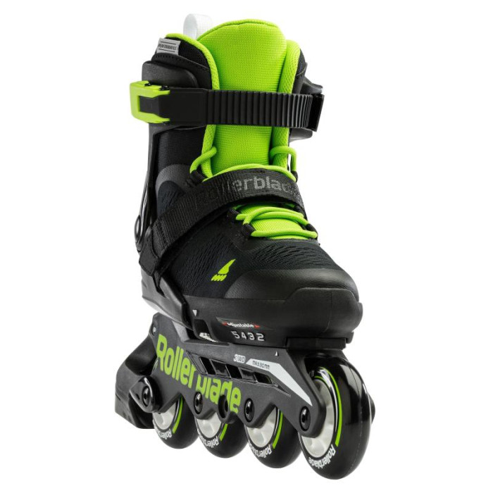 Дитячі розсувні ролики Rollerblade Microblade Black/Green розмір 28-32