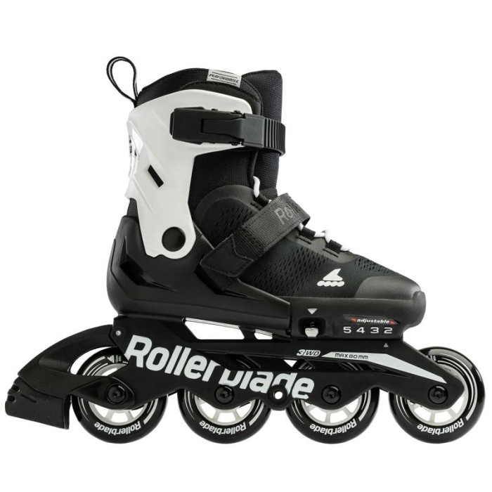 Дитячі розсувні ролики Rollerblade Microblade Black/White розмір 36.5-40.5