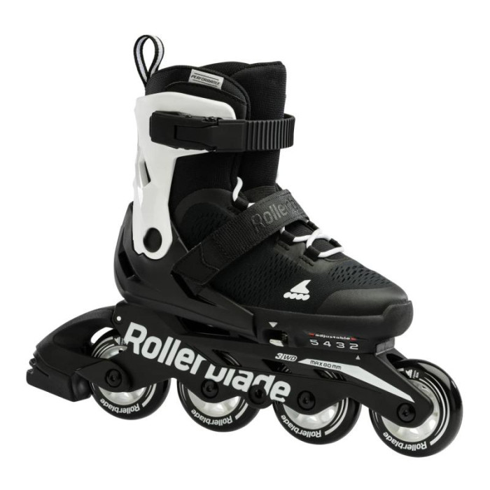 Дитячі розсувні ролики Rollerblade Microblade Black/White розмір 36.5-40.5