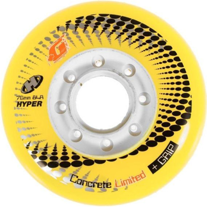 Колеса для роликов Hyper Concrete + G Yellow