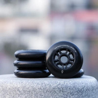 Колеса для роликов FE Crocanti 100 mm 88a черные - 1 колесо