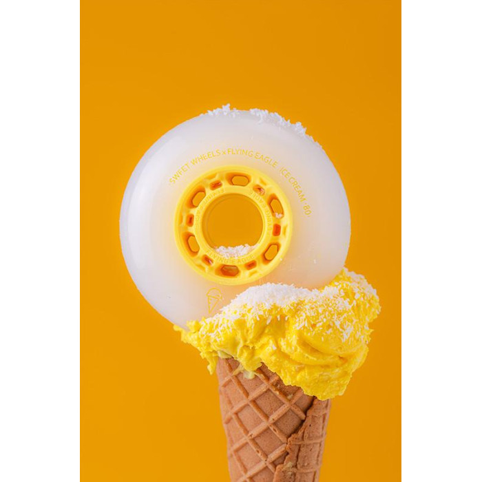 Колеса Flying Eagle Ice Cream Yellow 80 mm 85a