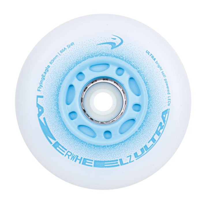 Светящиеся колеса FE Lazerwheels Ultra Голубые 80 мм