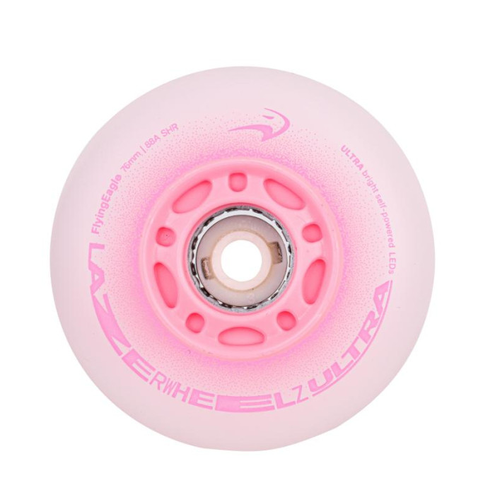 Светящиеся колеса FE Lazerwheels Ultra Pink 76 мм
