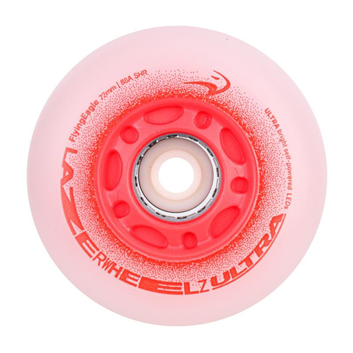Светящиеся колеса FE Lazerwheels Ultra Красные 72 мм