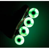 Светящиеся колеса для роликов Flying Eagle Lazer Sliders Green