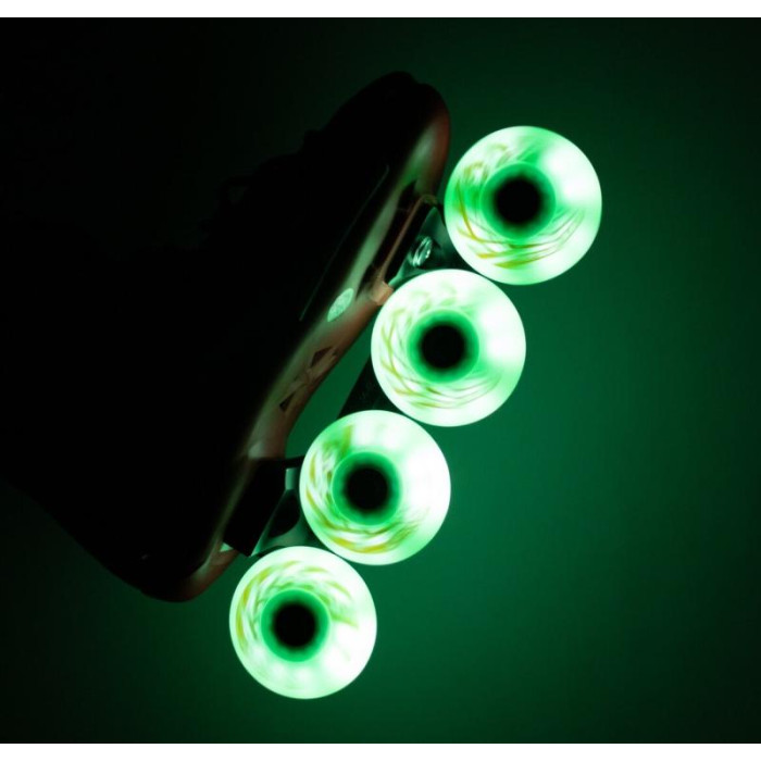 Светящиеся колеса для роликов Flying Eagle Lazer Sliders Green