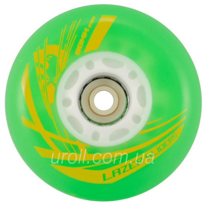 Светящиеся колеса для роликов Flying Eagle Lazer Sliders Green