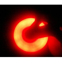 Светящиеся колеса для роликов Puyee LED красного цвета