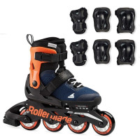 Набір дитячі ролики Rollerblade Microblade Midnight Blue Combo 2020 size 28-32 із захистом