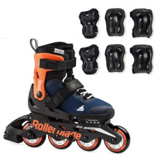 Набір дитячі ролики Rollerblade Microblade Midnight Blue Combo 2020 size 28-32 із захистом