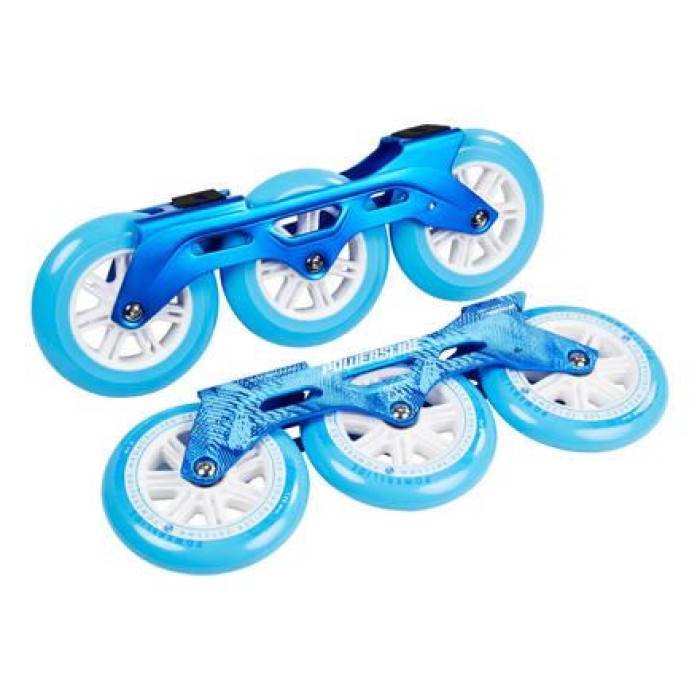 Powerslide Megacruiser Frame Set 3x125mm Blue