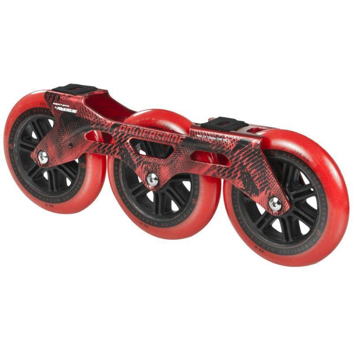 Powerslide Megacruiser Frame Set 3x125mm Red