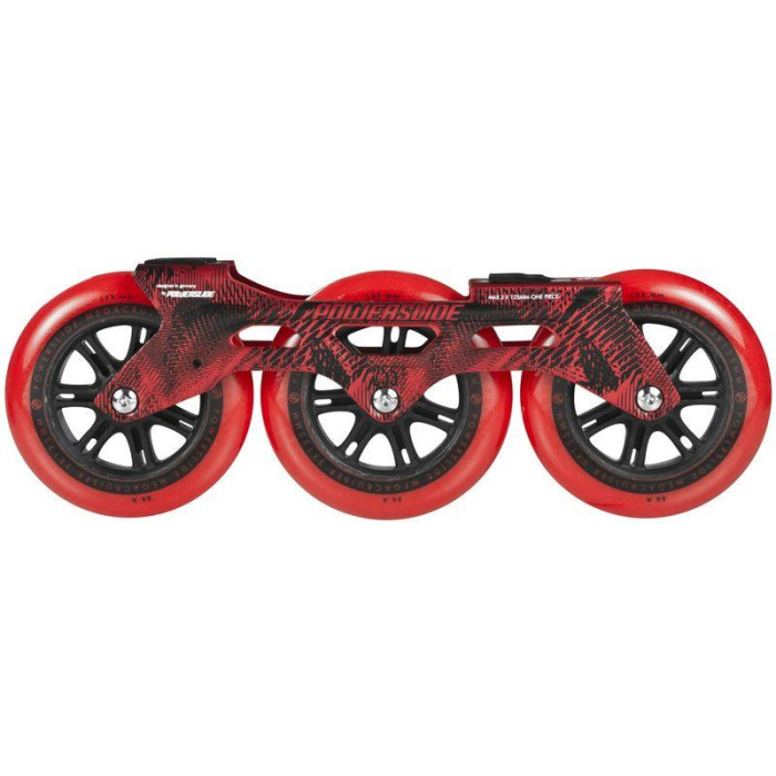Powerslide Megacruiser Frame Set 3x125mm Red