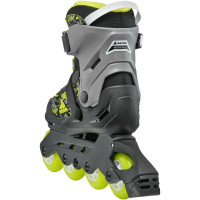Раздвижные детские ролики Rollerblade Microblade SL размер 28-32 черно-салатовые