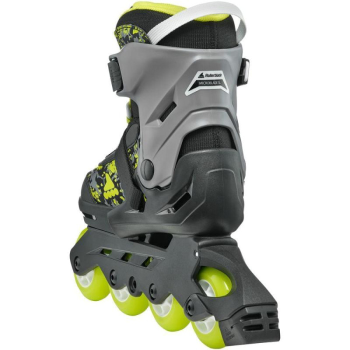 Розсувні дитячі ролики Rollerblade Microblade SL розмір 28-32 чорно-салатові